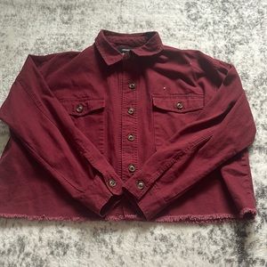 Forever 21 Cropped Maroon jacket